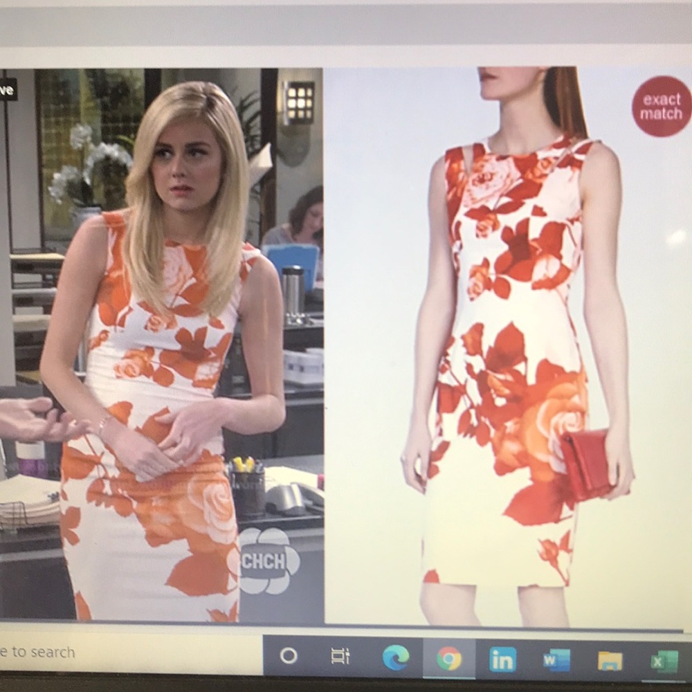 Karen Millen Designer Floral Dress. Only Worn once